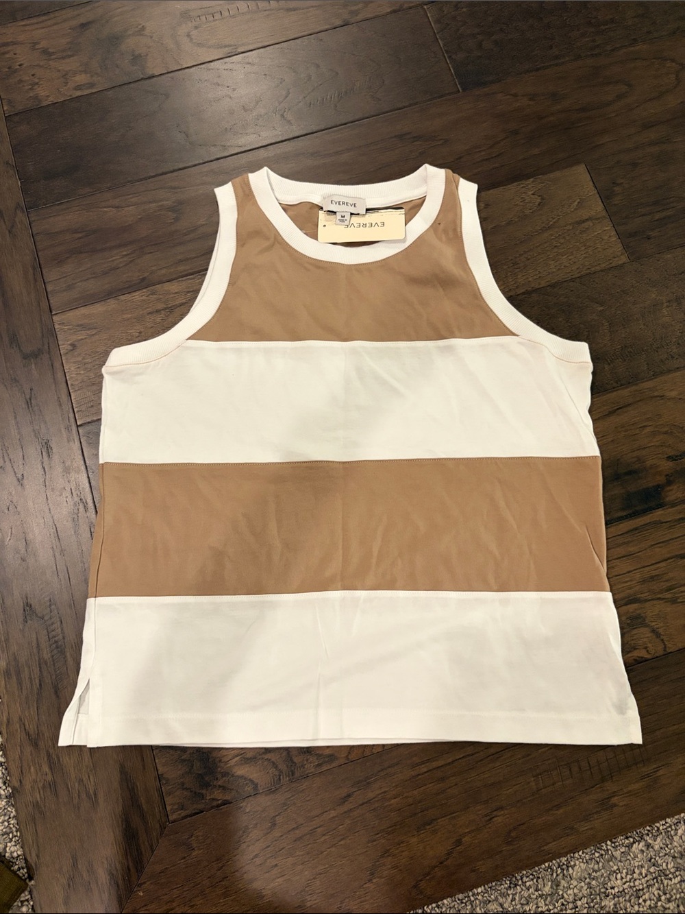 New With Tags Evereve Miles Stripe Tank Sz M
